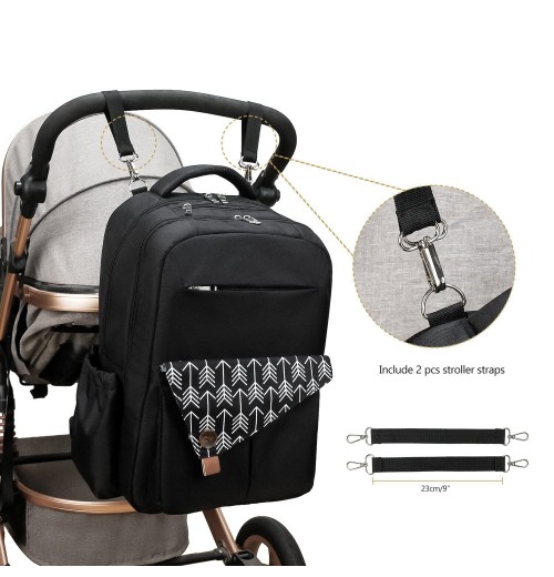 Lequeen Backpack Diaper Bag