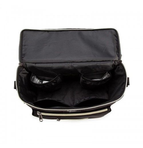 Black Nylon Diaper Bag